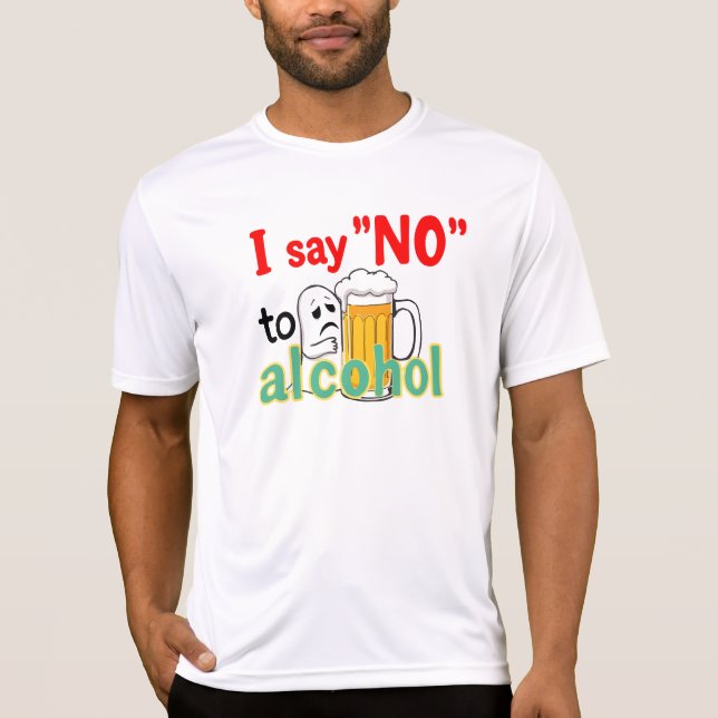 Camiseta Eu digo "NÃO" ao álcool (Frente)