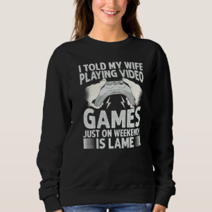 Camiseta Eu Disse à Minha Esposa que Jogo Video Games Só no