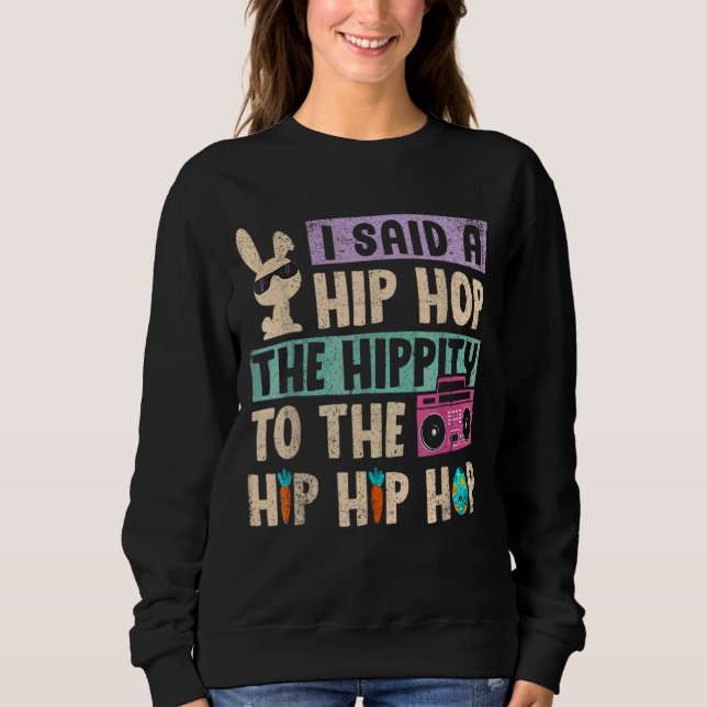 Camiseta Eu Disse "Hip Hip Hop Bunny Easte" (Frente)