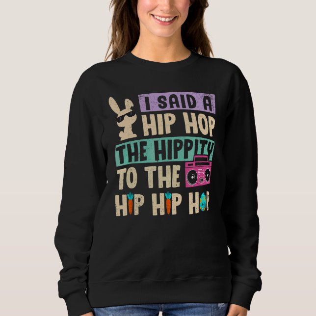 Camiseta Eu Disse "Hip Hip Hop Bunny Easte" (Frente)