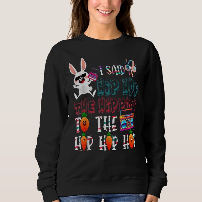 Camiseta Eu Disse "Hip Hip Hop Bunny Easte" (Frente)