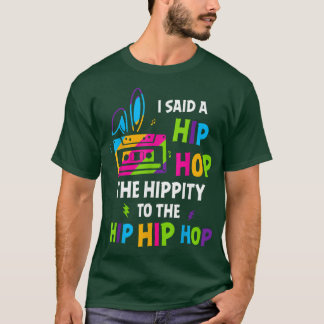Camiseta Eu Disse "Hip Hippity" Para Salto "Hip Hop Bunny E