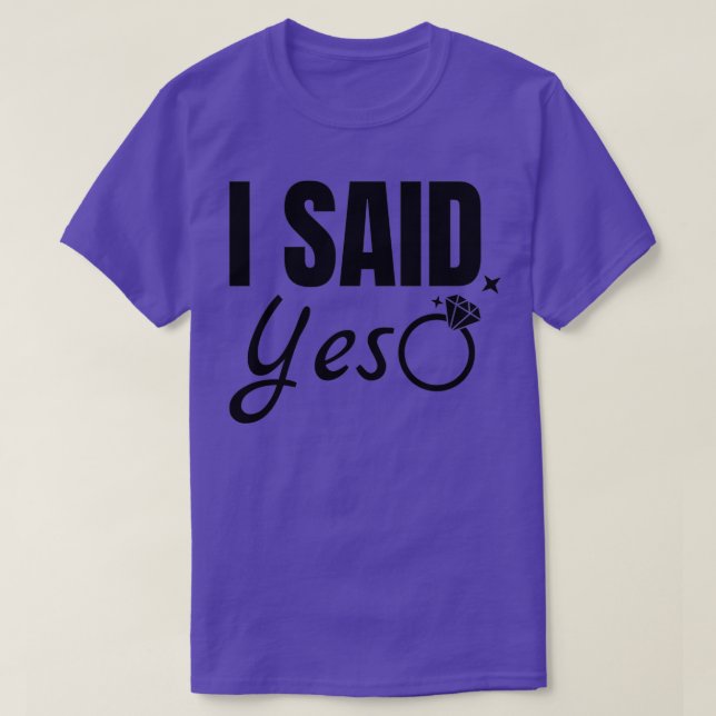 Camiseta Eu Disse Sim 1 (Frente do Design)