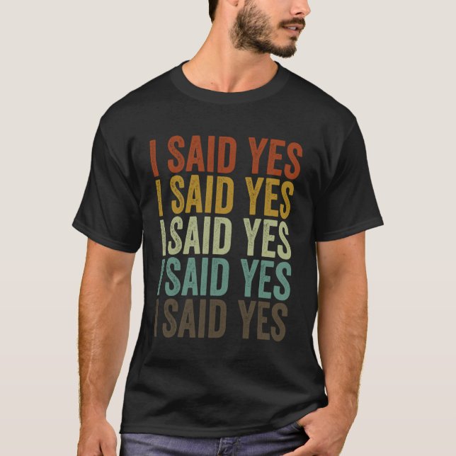Camiseta Eu Disse Sim Festa de Noiva Despedida de Solteira  (Frente)