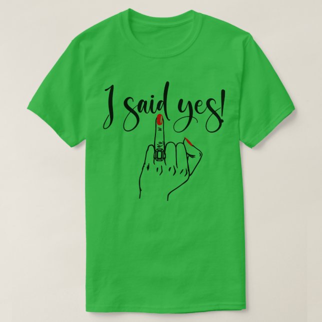 Camiseta Eu Disse Sim Nova Noiva Festa de Despedida de Solt (Frente do Design)