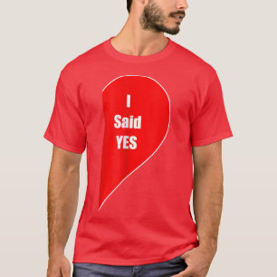 Camiseta Eu Disse Sim Presente Casal Noivo Casamento Noiva