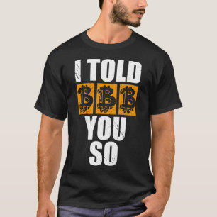 Camiseta Eu Disse-Te Que O Cheiro De Criptomoedas Criptomoe
