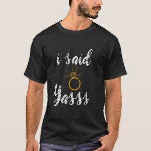 Camiseta Eu Disse Yasss Festa de Noivado Casamento Vintage