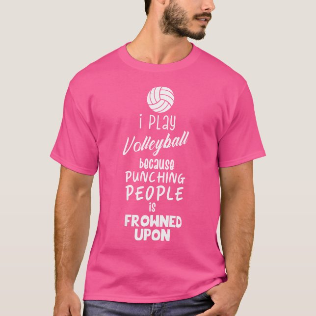 Camiseta Eu Divertido Volei Eu Jogo Volei (Frente)