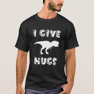 Camiseta Eu Dou Ao Hugs Um Engraçado Rex Silhouette Trex Di
