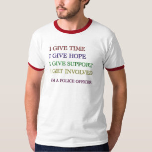 Camiseta EU DOU-ME sou UM AGENTE DA POLÍCIA