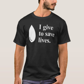 Camiseta Eu Dou Para Salvar Vidas Doação De Sangue