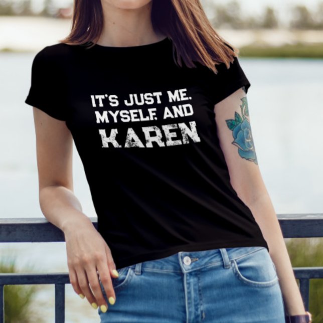 Camiseta eu e a citação introvertida karen (Criador carregado)