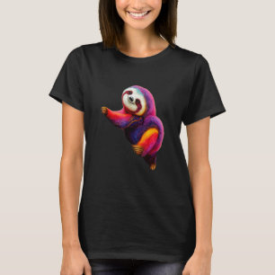 Camiseta Eu e a minha preguiça nos divertimos