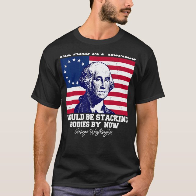 Camiseta Eu E As Minhas Casas Estaríamos A Empilhar Corpos  (Frente)