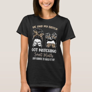 Camiseta Eu E Minha Irmã Temos Um Leopardo De Bocas Intelig