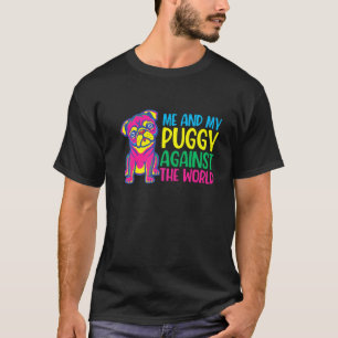 Camiseta Eu E Minha Puggy Contra O Mundo, Eu Adoro Meu Pug,