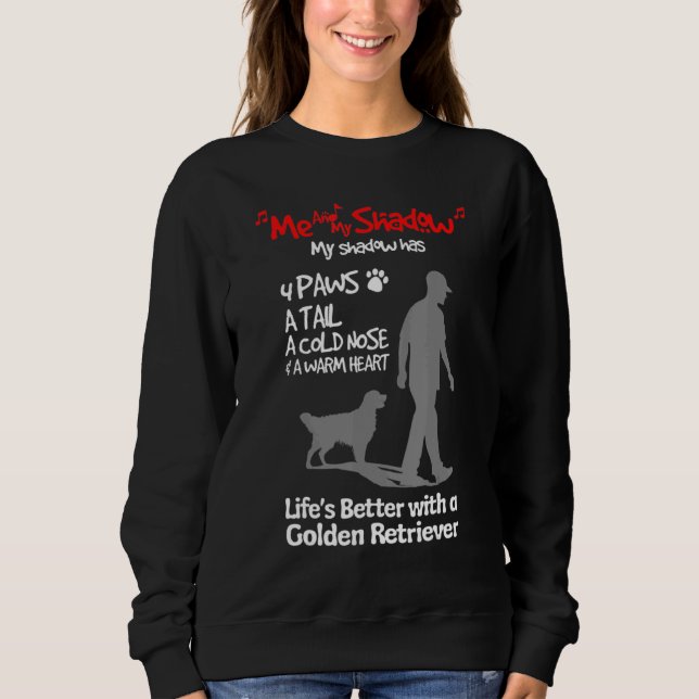Camiseta Eu E O Meu Retriever De Ouro Sombra (Frente)