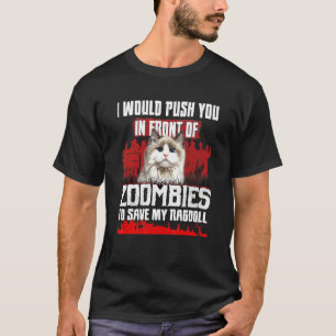 Camiseta Eu Empurraria Você Na Frente De Zumbis Para Salvar