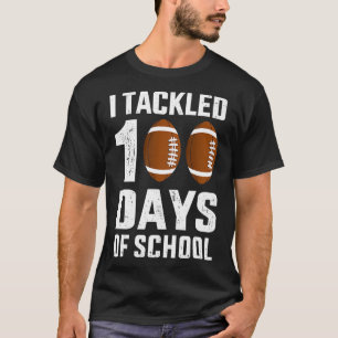 Camiseta Eu Encontrei A Escola 100 Dias 100º Dia de Futebol