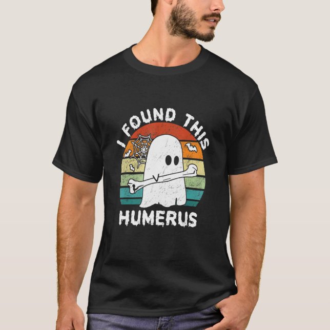 Camiseta Eu Encontrei Este Humero Boo Ghost Halloween Costu (Frente)