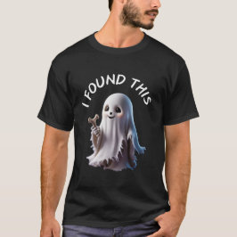 Camiseta Eu Encontrei Este Osso Fantasma De Halloween Humor