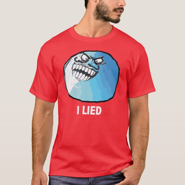 Camiseta Eu encontrei-me cara Meme da raiva (Frente)