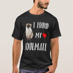 Camiseta Eu Encontrei Meu Gato Siameso Parceiro do Alma Mel