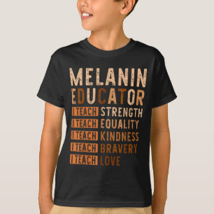 Camiseta Eu Ensino Amor Mês da História Negra Afro-American