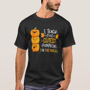 Camiseta Eu Ensino As Abóboras Mais Fofas Do Remendo Profes