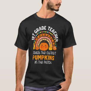 Camiseta Eu Ensino As Abóboras Mais Fofas No Remendo 1ª Sér