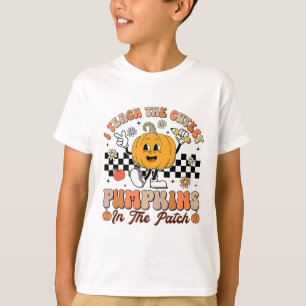 Camiseta Eu Ensino As Abóboras Mais Fofas No Remendo Profes