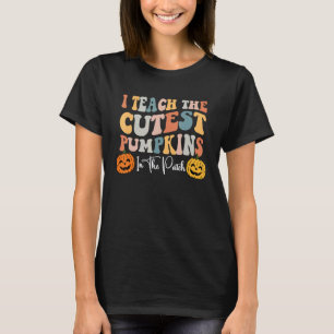 Camiseta Eu Ensino As Abóboras Mais Fofas No Remendo Profes