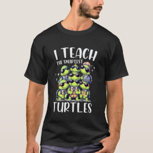 Camiseta Eu Ensino As Tartarugas Mais Inteligentes Professo