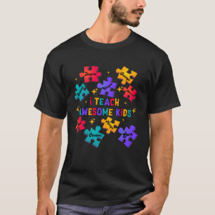 Camiseta Eu Ensino Crianças Incríveis Autismo Educação Espe