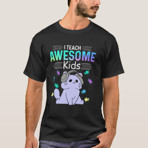 Camiseta Eu Ensino Crianças Incríveis Autismo Educação Espe