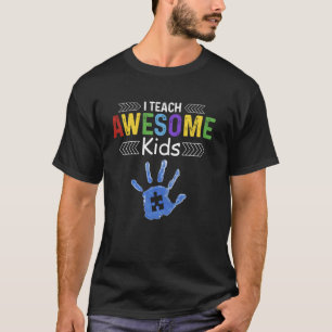 Camiseta Eu Ensino Crianças Incríveis Autismo Educação Espe