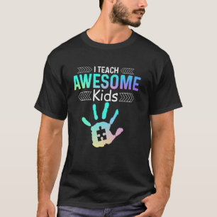 Camiseta Eu Ensino Crianças Incríveis Autismo Professor Ed