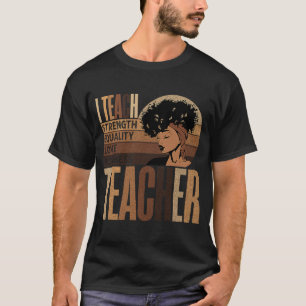 Camiseta Eu Ensino Igualdade de Amor Fortalecimento Profess
