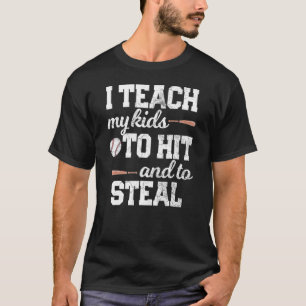 Camiseta EU ENSINO MEUS FILHOS A BATER E ROUBAR O Pai DA Mã