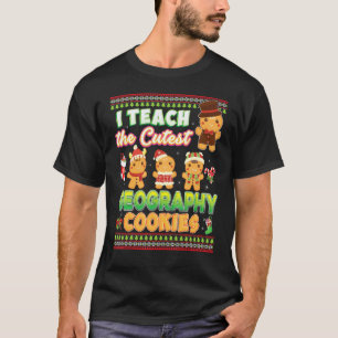 Camiseta Eu Ensino Os Biscoitos De Geografia Mais Fofos Pro