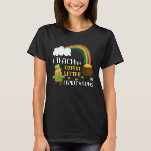 Camiseta Eu Ensino Os Pequenos Leprechauns Mais Fofos St P