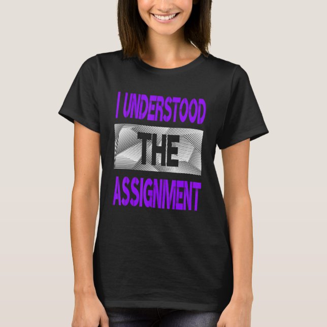 Camiseta Eu Entendi A Atribuição De Cor Roxa (Frente)