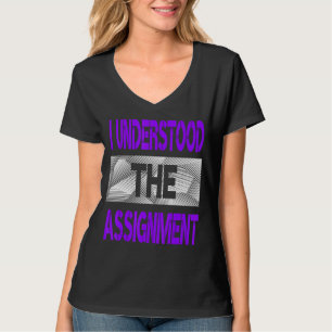 Camiseta Eu Entendi A Atribuição De Cor Roxa