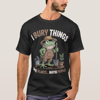 Camiseta Eu Enterro Coisas Talvez Plantas Talvez Pessoas