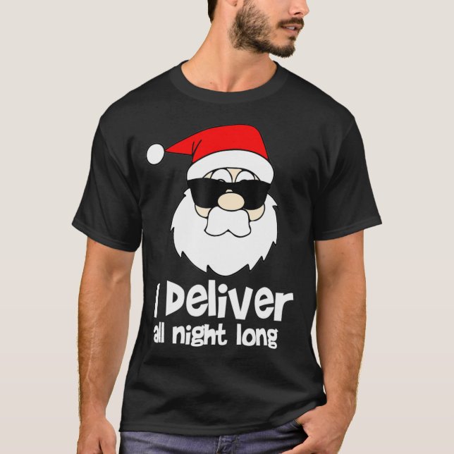 Camiseta Eu Entreguei A Noite Toda Mens Malvados Papai Noel (Frente)