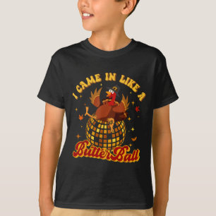 Camiseta Eu Entrei Como Um Peru Butterball De Ação De Graça