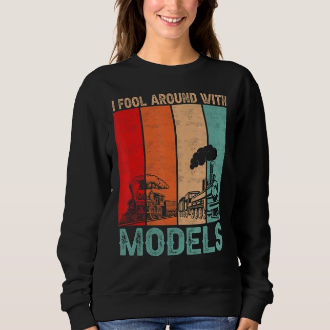 Camiseta Eu Envolvo-Me Com Modelos De Traços De Comboio Ret (Frente)