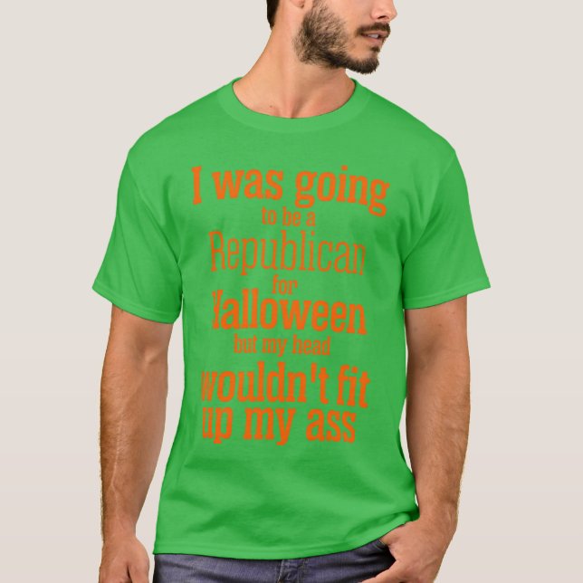 Camiseta Eu Era Goingo Ser Republicano Para O Retrô De Hall (Frente)