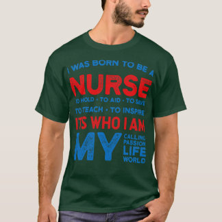 Camiseta Eu era nascer de ser enfermeira